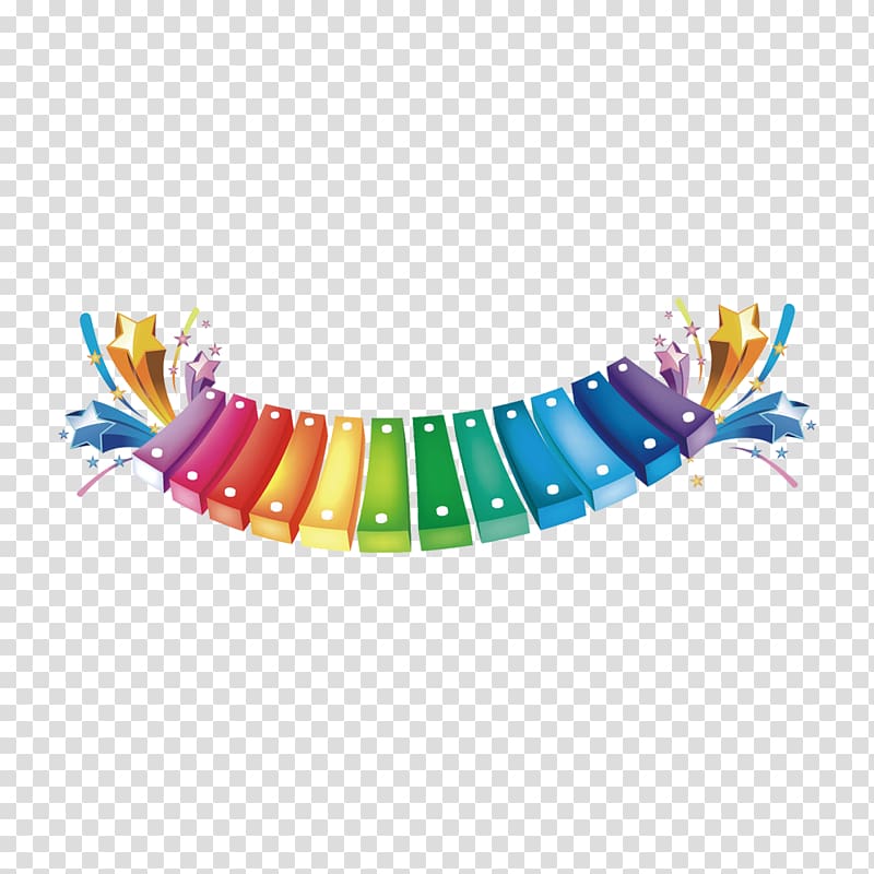 Piano Musical keyboard, Color piano keyboard transparent background PNG clipart