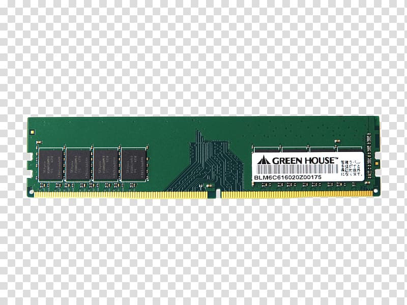 DDR4 SDRAM DIMM Skylake Corsair Components, Green House transparent background PNG clipart