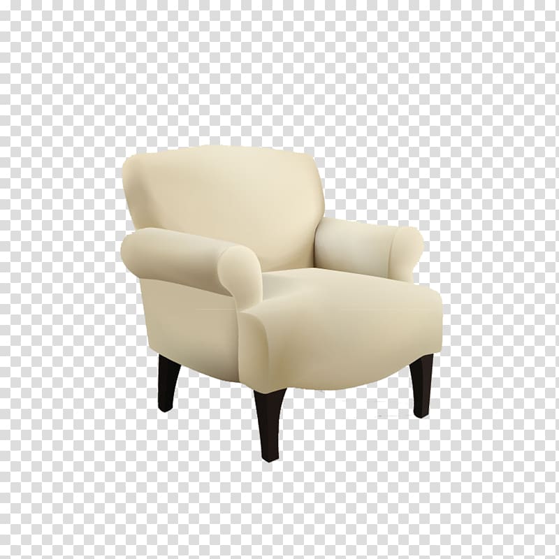 Table Couch Club chair, White sofa transparent background PNG clipart