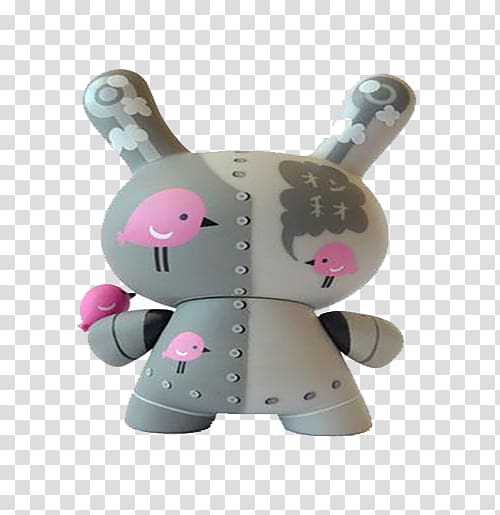 3D computer graphics , Gray 3d pattern rabbit transparent background PNG clipart