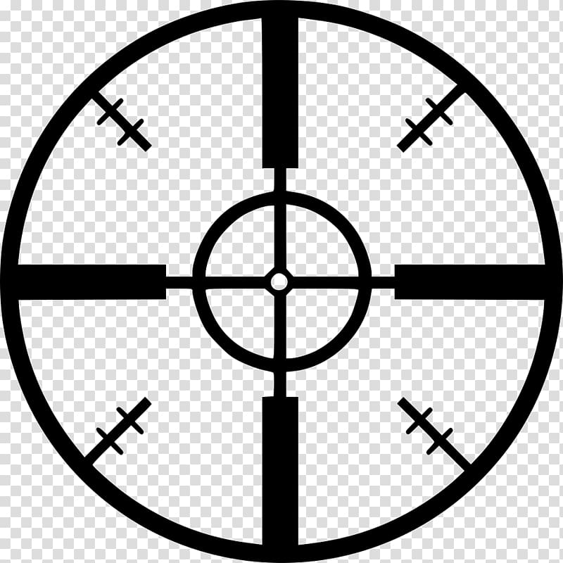Sniper Computer Icons Telescopic sight Symbol Firearm, symbol transparent background PNG clipart