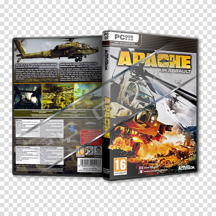 Apache: Air Assault Xbox 360 Video game PC game Activision Blizzard, others transparent background PNG clipart