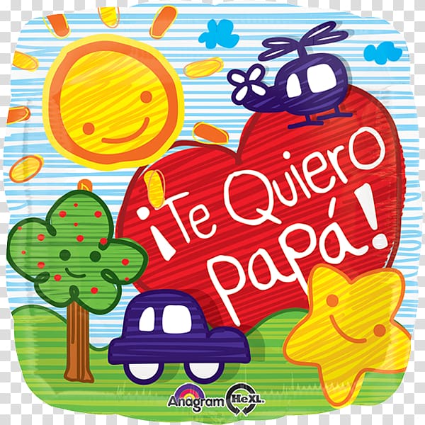 Te quiero, papá Father's Day Toy balloon Retail, father's day transparent background PNG clipart