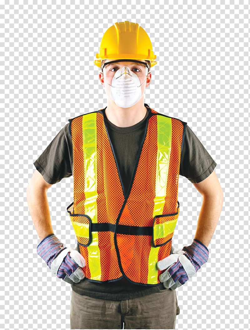 Safety Laborer Construction worker Personal protective equipment, construction-workers transparent background PNG clipart