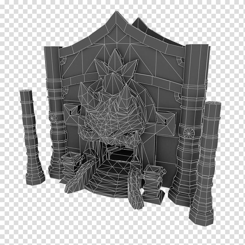 Low poly Building 3D modeling ClassDojo, beautifully hand painted architectural monuments transparent background PNG clipart