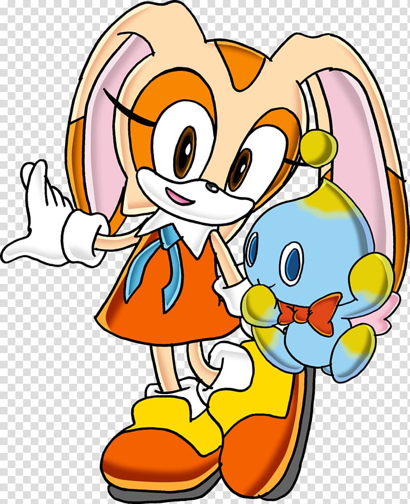 Cream the Rabbit Amy Rose Tails Sonic Chaos, rabbit transparent background PNG clipart