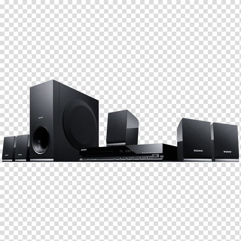 Sony Bravia DAV-TZ140 Home Theater Systems 5.1 surround sound Cinema, dvd transparent background PNG clipart