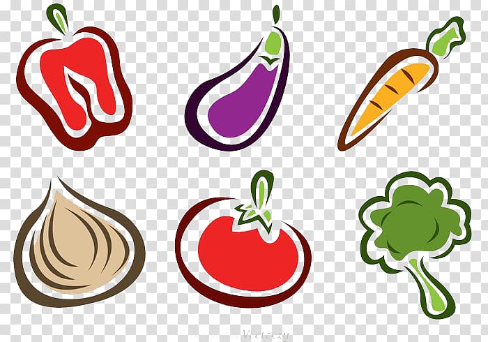 Broccoli Eggplant Food Tomato, Cartoon vegetables element transparent background PNG clipart