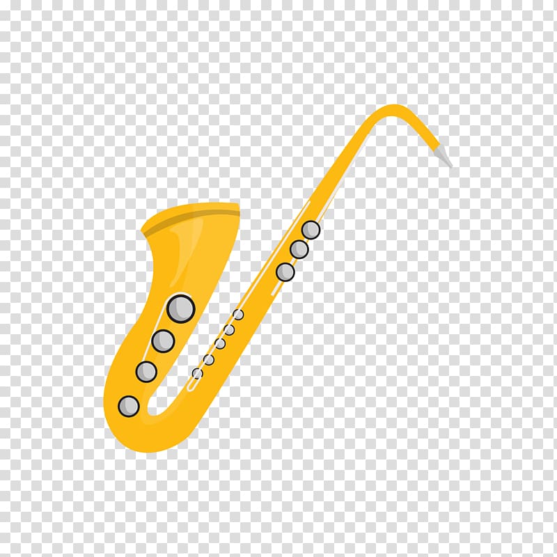 Saxophone Euclidean Musical instrument, Yellow Saxophone transparent background PNG clipart