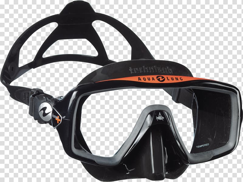 Diving & Snorkeling Masks Underwater diving Scuba diving Aqua Lung/La Spirotechnique Scuba set, mask transparent background PNG clipart