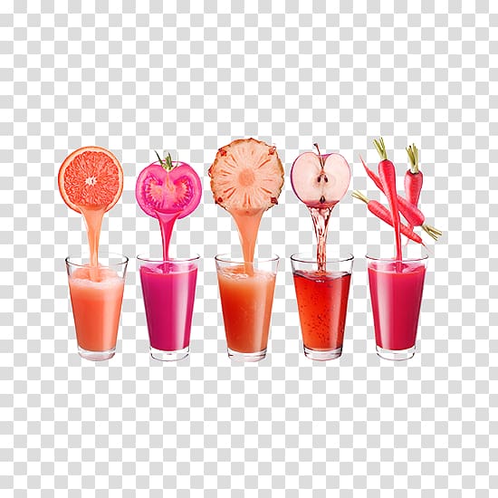 Juicer Smoothie Juicing Juice fasting, Colorful vegetable juice transparent background PNG clipart