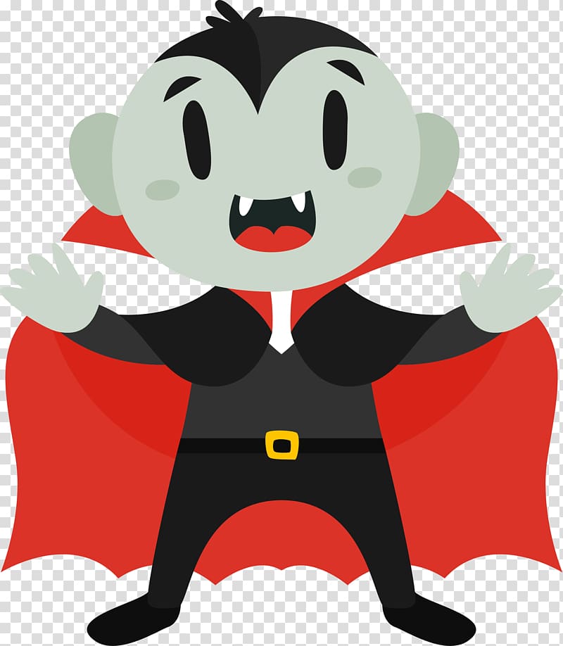 Count Dracula Halloween Cartoon, Little Vampire transparent background PNG clipart