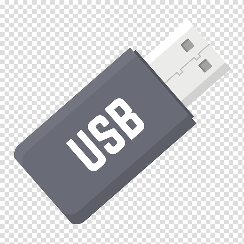 gray and black USB flash drive illustration, USB flash drive Computer file, Usb transparent background PNG clipart