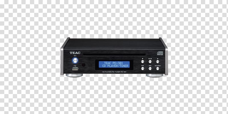 Tuner CD player TEAC Corporation Audio Radio receiver, cd player transparent background PNG clipart