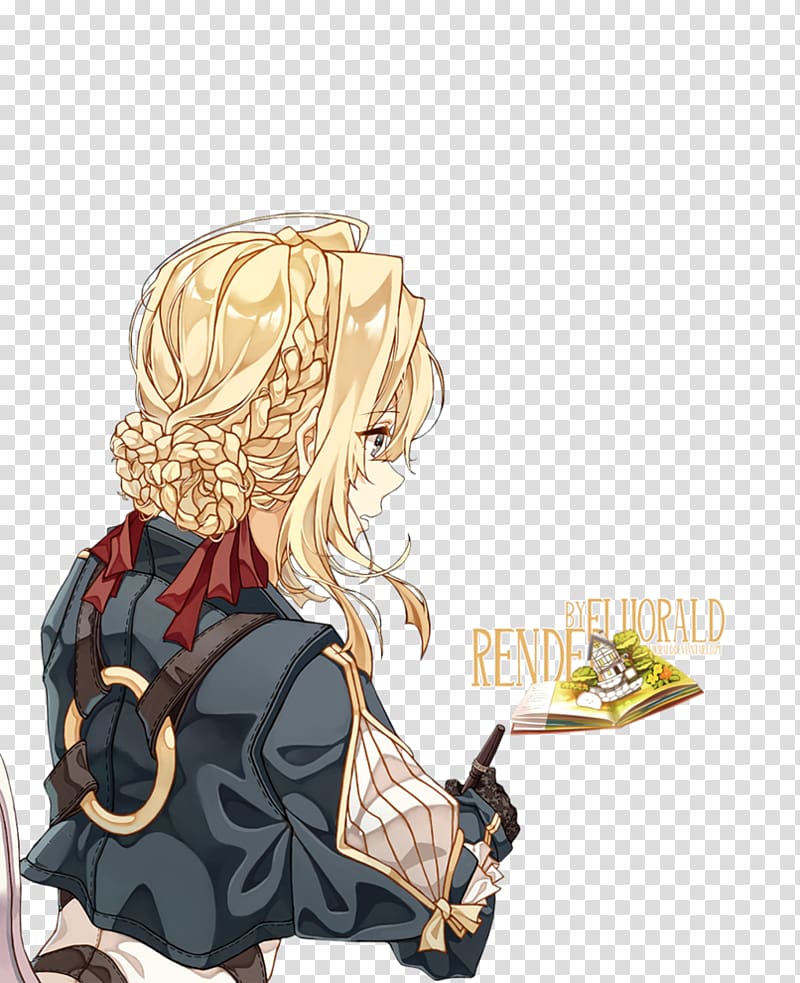 Rendering Violet Evergarden Anime Art, Violet Evergarden transparent background PNG clipart