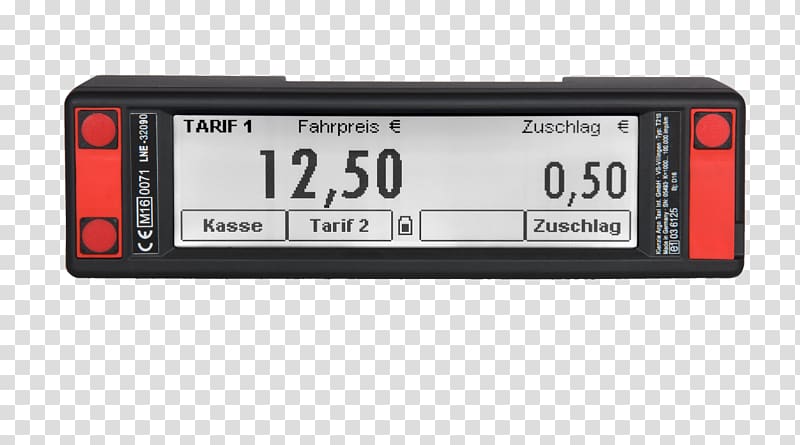 Taximeter Kienzle Computer Electronics, taxi meter transparent background PNG clipart