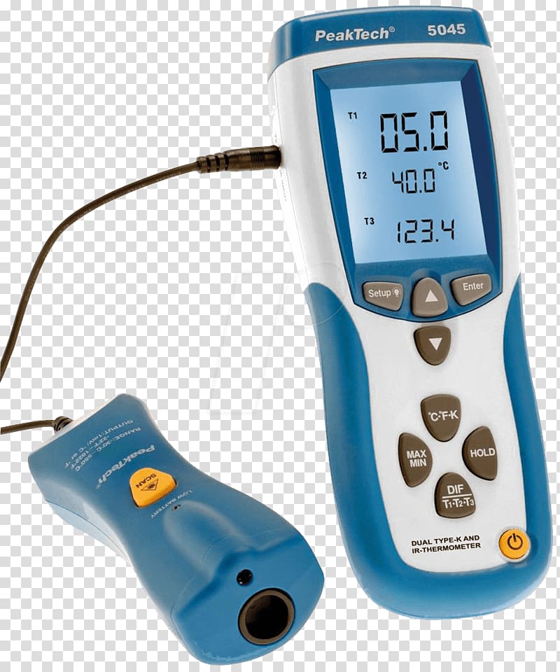 Infrared Thermometers Laser Thermocouple, thermometer transparent background PNG clipart