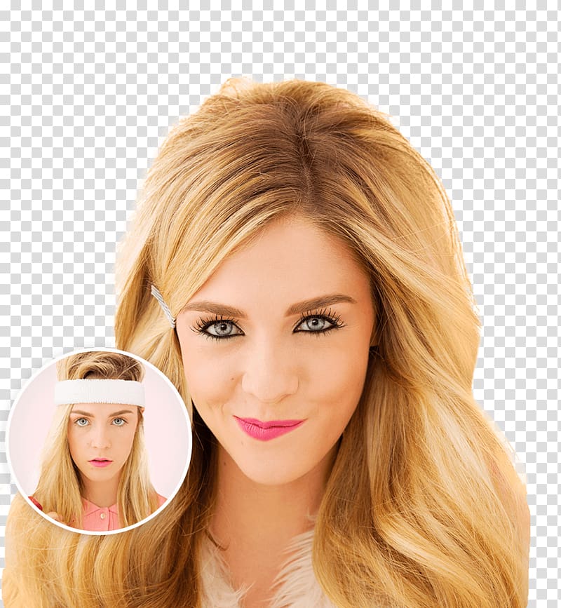 Blond Hair coloring STXG30XEAMDA PR USD Brown hair, mascara before and after transparent background PNG clipart