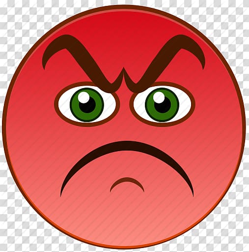 red angry face