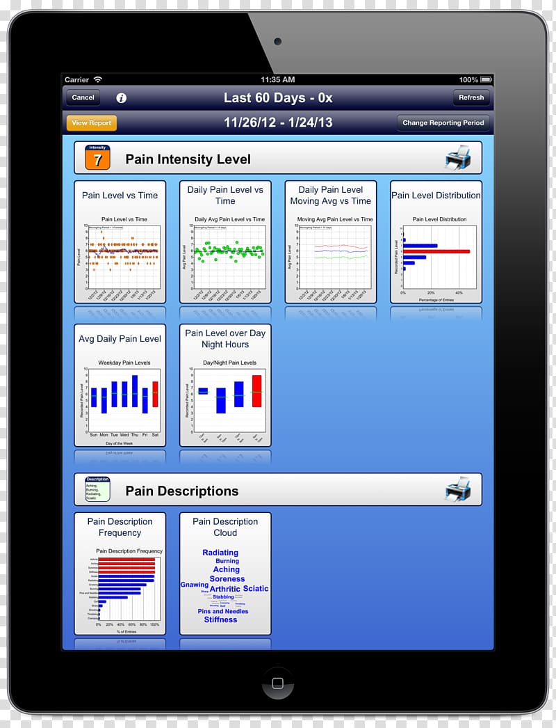 Computer program Chronic pain Beta tester Handheld Devices Online advertising, report summary transparent background PNG clipart