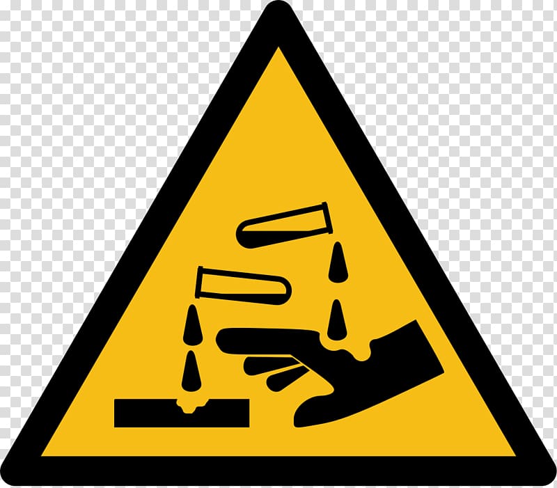 Corrosive substance Hazard symbol Hydrochloric acid, hazardous substance transparent background PNG clipart