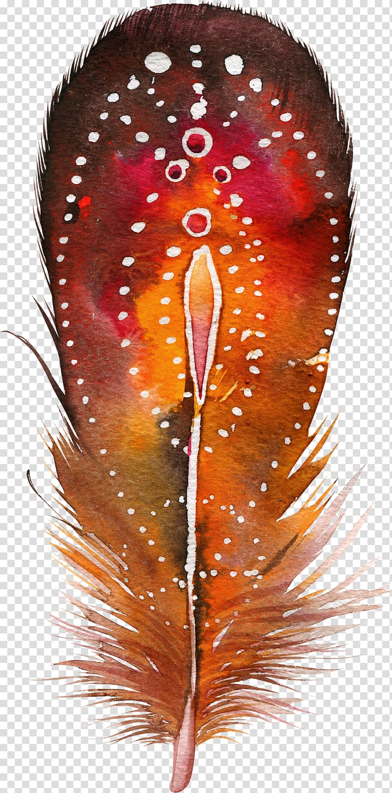 Watercolor painting Poster Juliane Wolf , feather transparent background PNG clipart