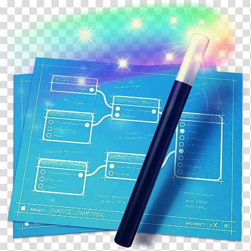 Quartz Composer Apple Visual programming language Software, Creative Pen transparent background PNG clipart