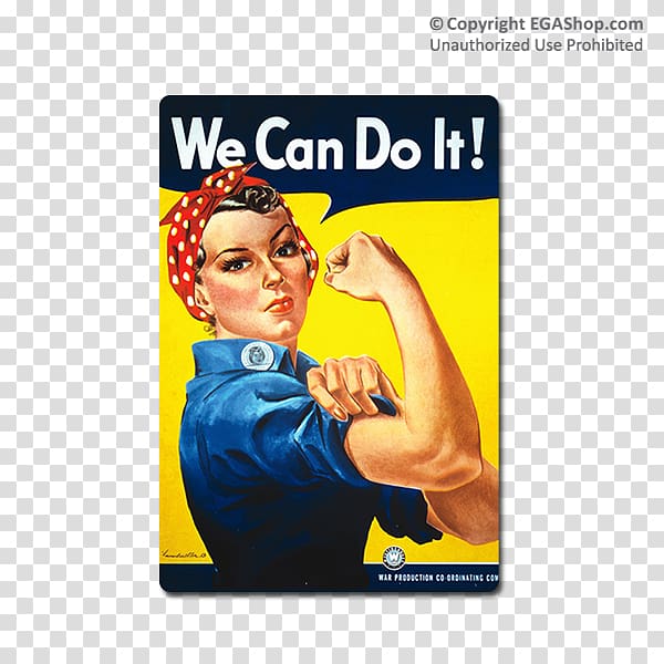 Naomi Parker Fraley We Can Do It! World War II Rosie the Riveter United States of America, Rosie the riveter transparent background PNG clipart