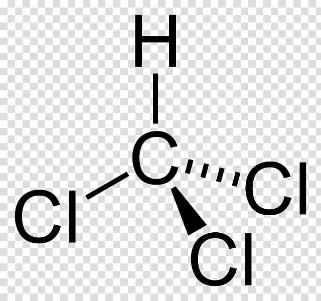 Chloroform Structural formula Molecule Tetrahedral molecular geometry Chloromethane, Chemical Polarity transparent background PNG clipart