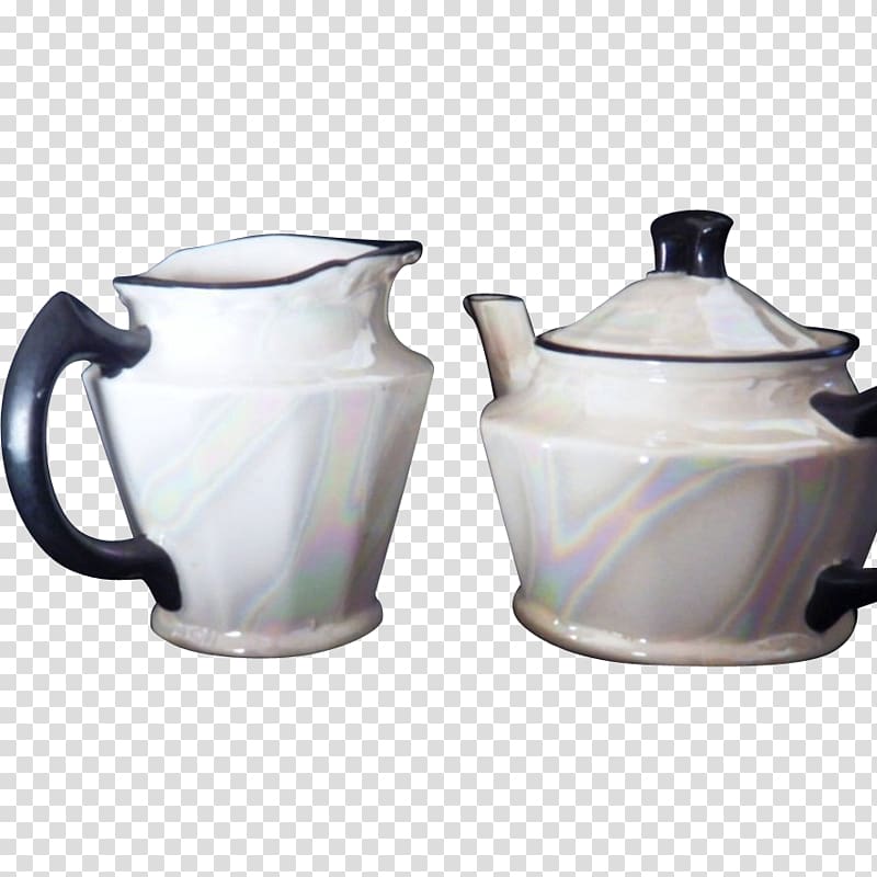 Jug Ceramic Kettle Pitcher Teapot, dark-red enameled pottery teapot transparent background PNG clipart