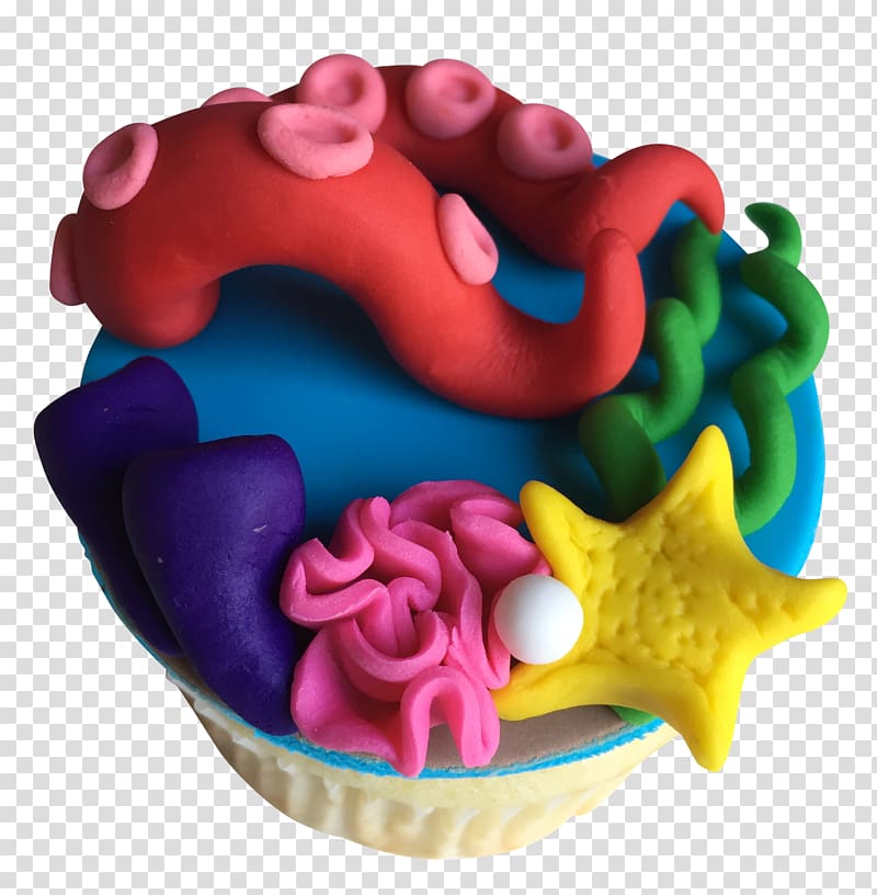 Birthday cake Cupcake Sugar paste Pastry, under the sea transparent background PNG clipart