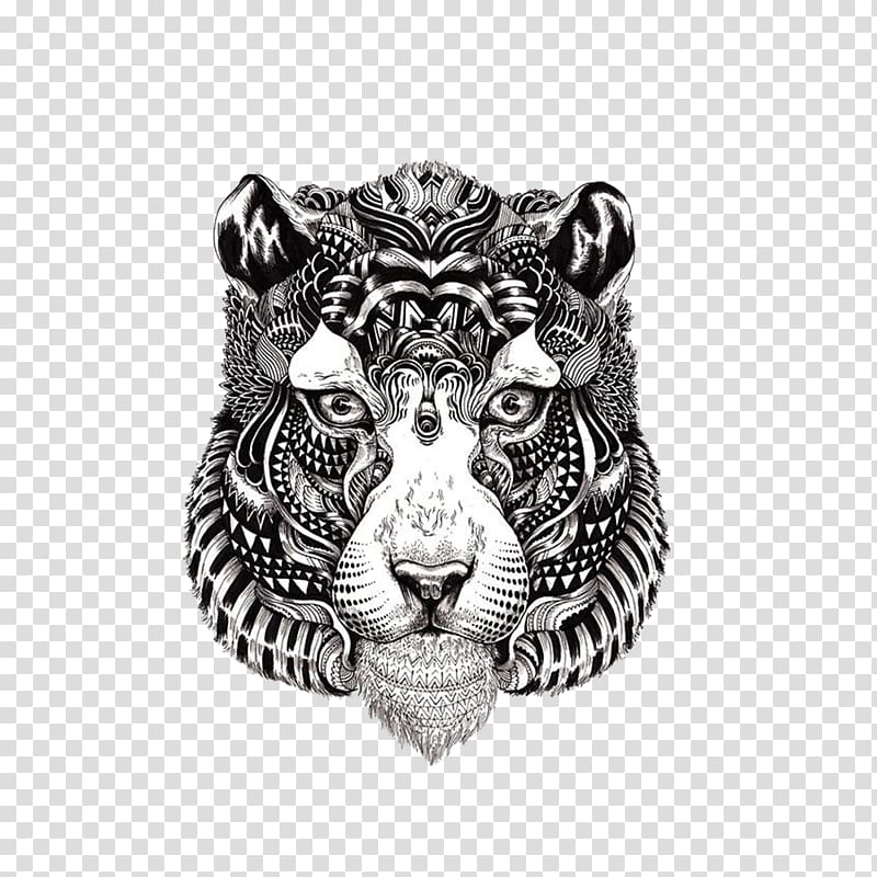 Bengal tiger Coloring book Drawing Adult Illustration, tiger transparent background PNG clipart