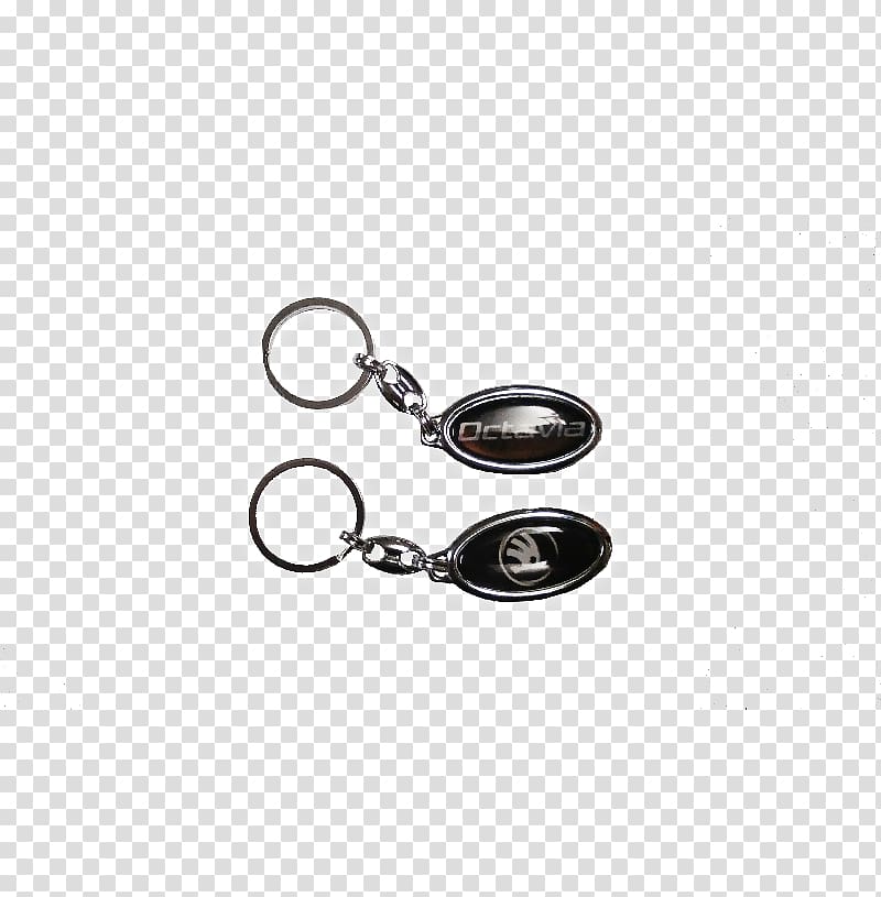 Key Chains Silver, Škoda Roomster transparent background PNG clipart
