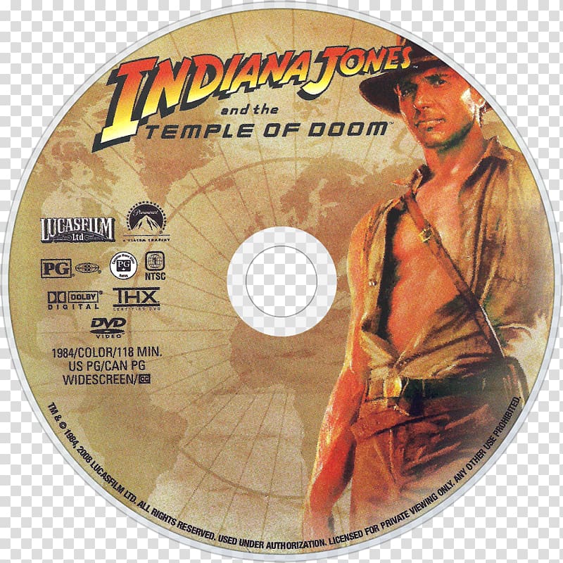 Indiana Jones and the Temple of Doom DVD Film Compact disc, indiana jones hat transparent background PNG clipart