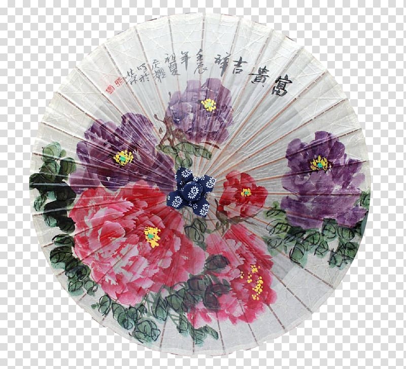 Oil-paper umbrella Craft, Classical paper umbrella transparent background PNG clipart