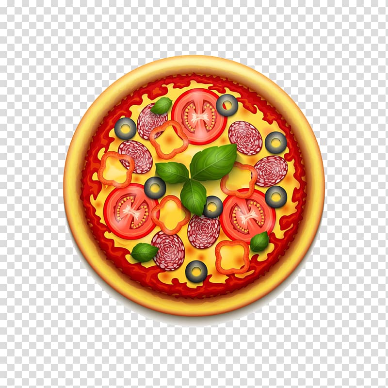 cartoon pizza logo design transparent background PNG clipart