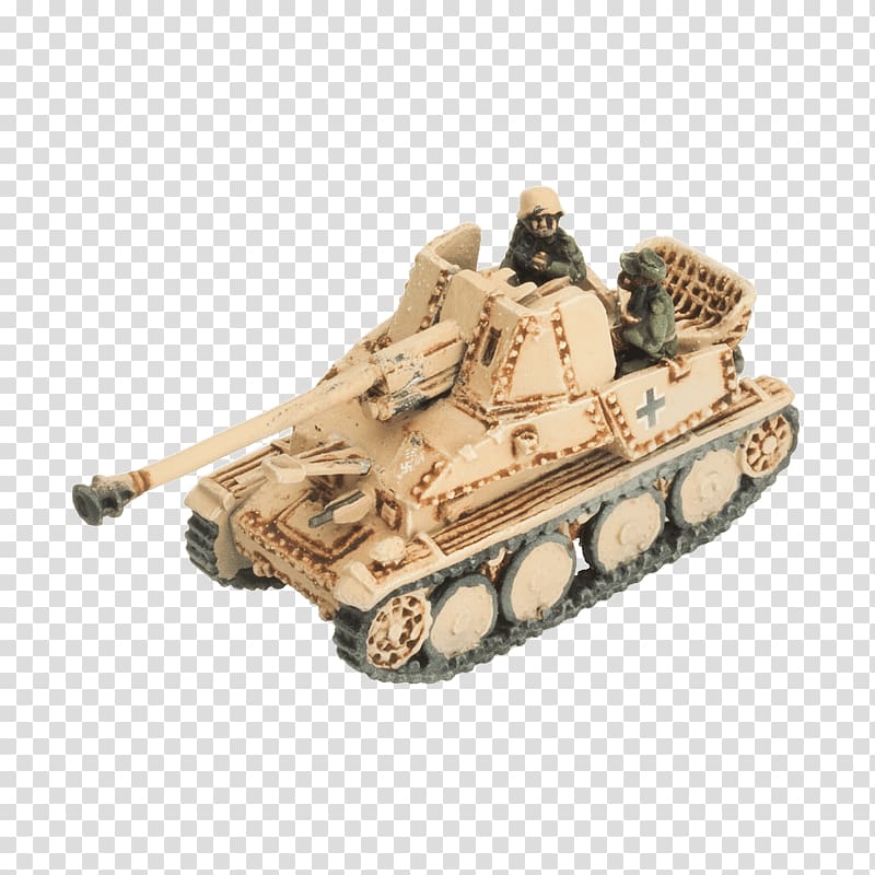 Churchill tank Marder III Tank destroyer, Afrika Korps transparent background PNG clipart