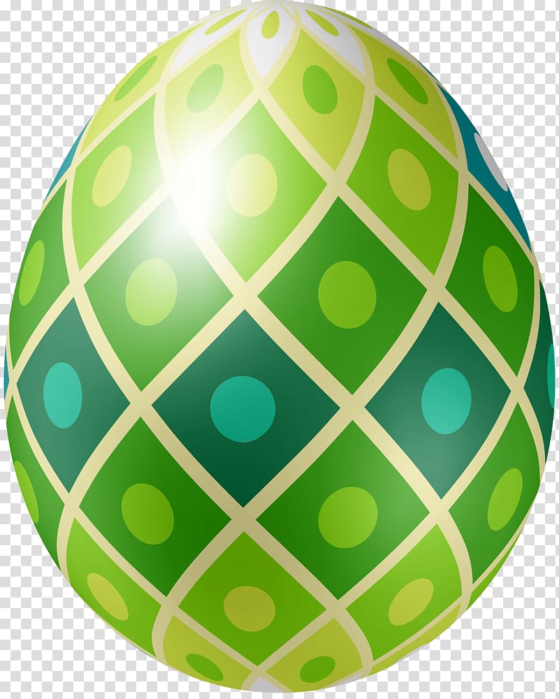 Easter egg Easter egg Illustration, Green dot eggs transparent background PNG clipart