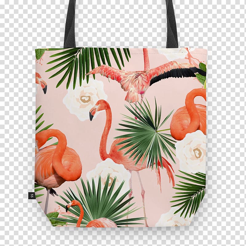 Flamingos Handbag Water bird Paper, blush floral transparent background PNG clipart