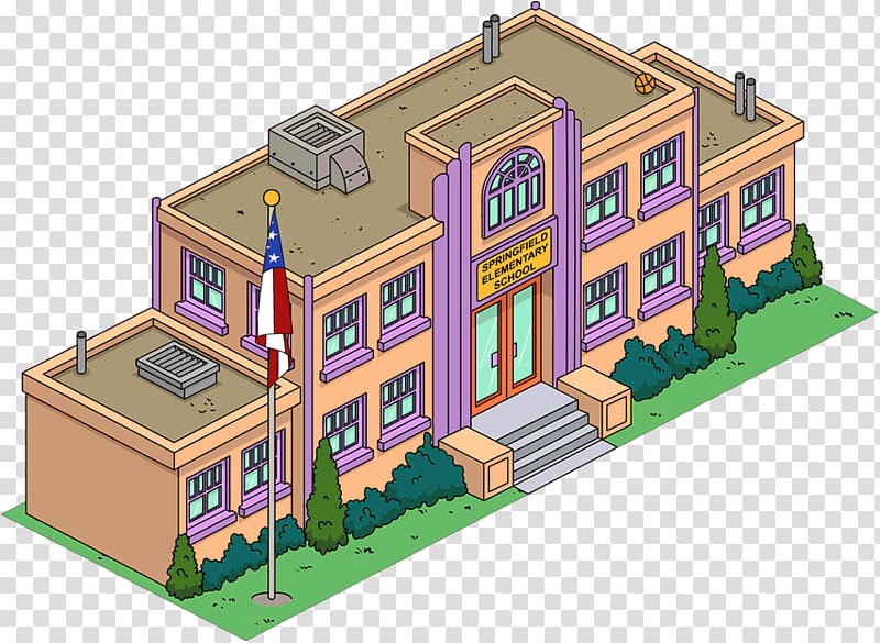 The Simpsons: Tapped Out Marge Simpson Bart Simpson Lisa Simpson Homer Simpson, Of School Building transparent background PNG clipart