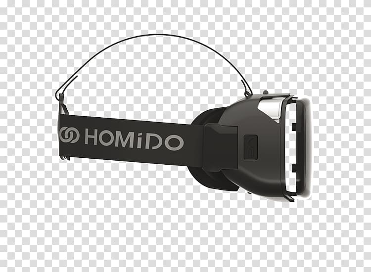 Virtual reality headset Head-mounted display Homido, promoters transparent background PNG clipart