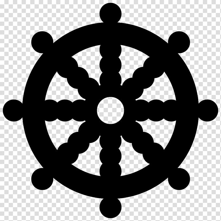 Buddhist symbolism Dharmachakra Buddhism, Wheel of Dharma transparent background PNG clipart