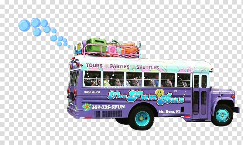 Tour bus service The Fun Bus Coach Transport, bus transparent background PNG clipart
