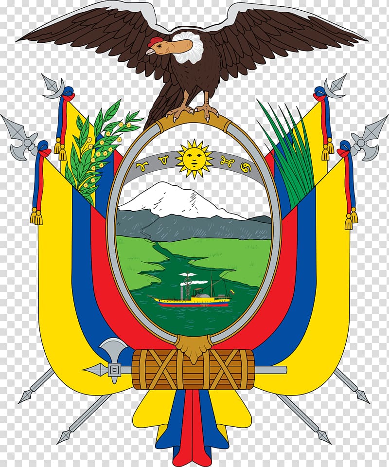 Coat of arms of Ecuador Flag of Ecuador Guayas River National symbols of Ecuador, symbol transparent background PNG clipart