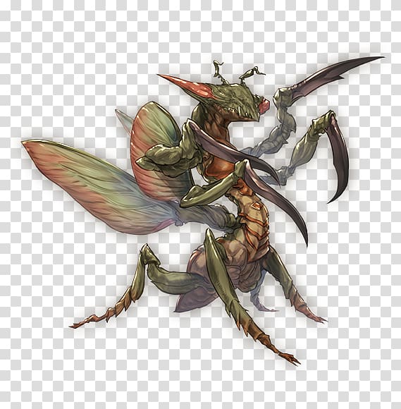 Granblue Fantasy Pathfinder Roleplaying Game Wendigo Insectoid Concept art, creatures transparent background PNG clipart