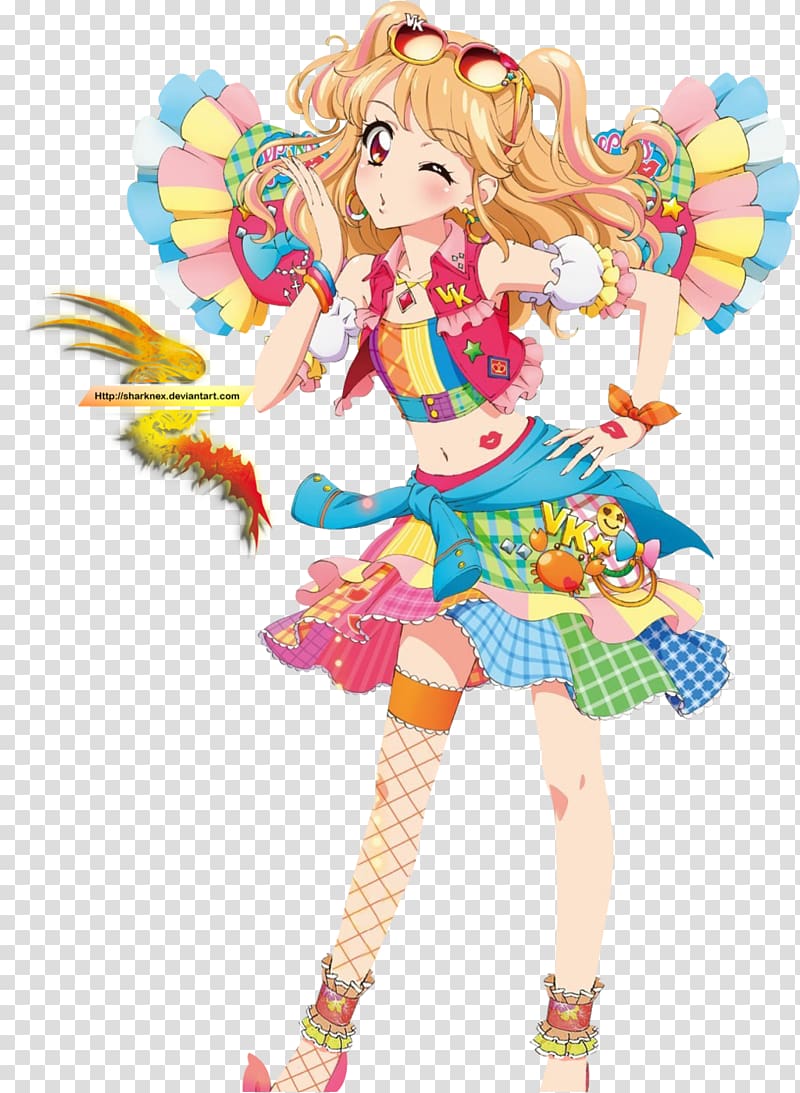 Aikatsu! Anime Chibi Fan art Drawing, spreading five-star transparent background PNG clipart