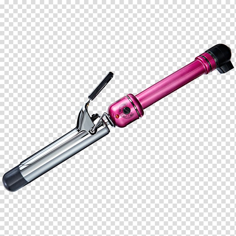 Hair iron Hot Tools Pink Titanium Spring Curling Iron BaByliss SARL, hair transparent background PNG clipart