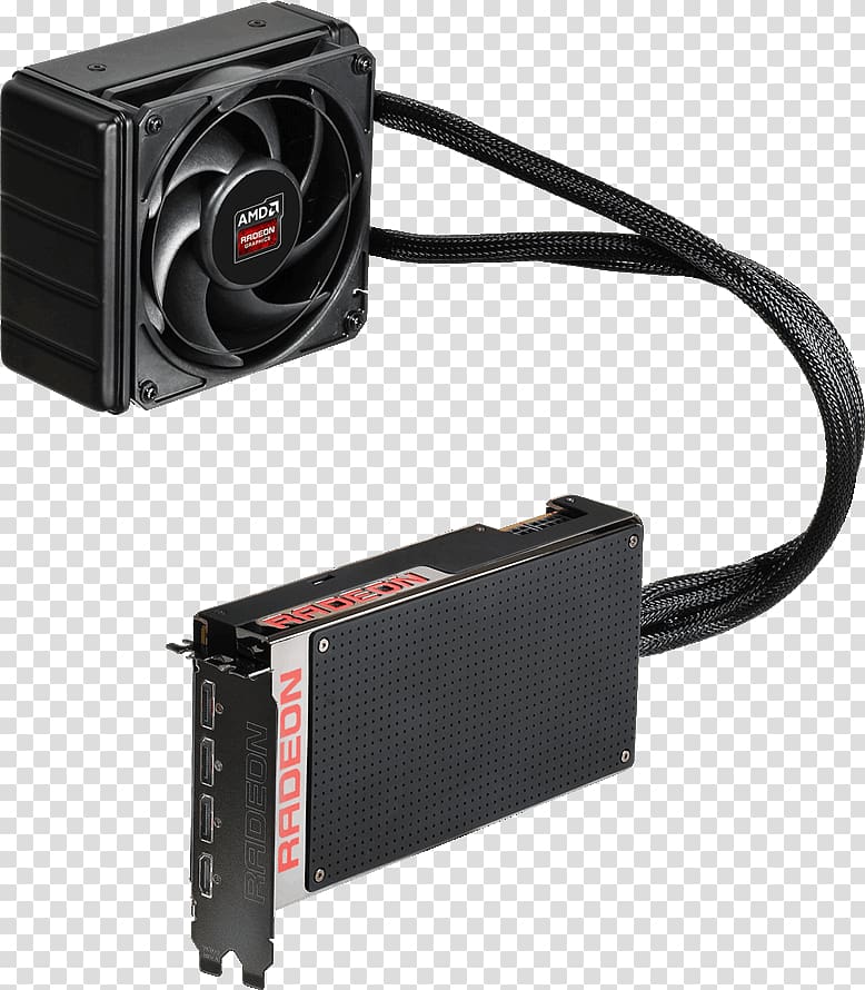 Computer System Cooling Parts Graphics Cards & Video Adapters AMD Radeon R9 Fury X High Bandwidth Memory, Amd Radeon R9 Fury X transparent background PNG clipart