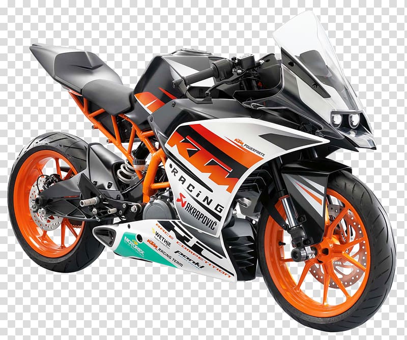 white, orange, and black sports bike, KTM 1190 RC8 Motorcycle Sport bike KTM 390 series, KTM RC390 Motorcycle Bike transparent background PNG clipart