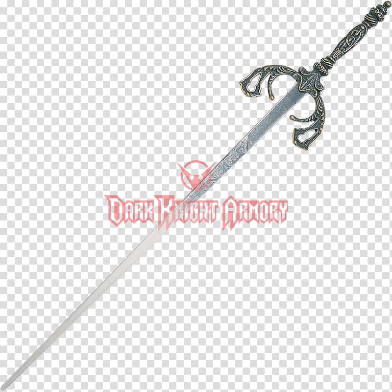 Sword 17th century Tizona Spanish Piracy, Sword transparent background PNG clipart